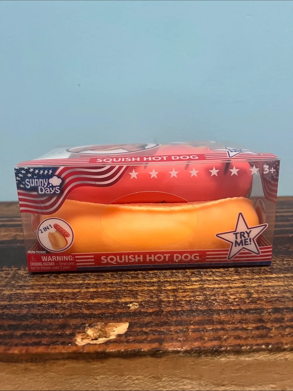 Squishy HotDog Toy - Yellow and Red